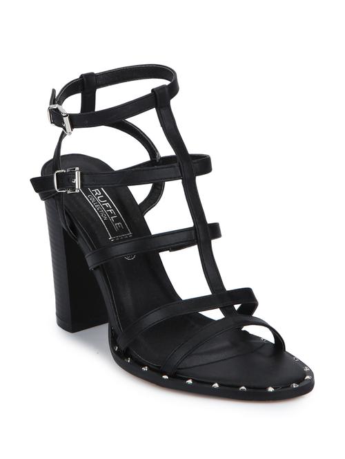 black patent leather ankle strap sandals - 15144722 - Very Small Image - 1