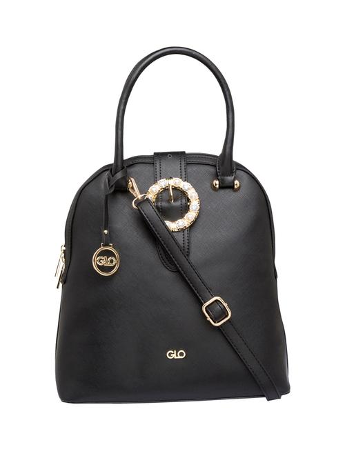 black leatherette regular handbag - 15146134 - Very Small Image - 1