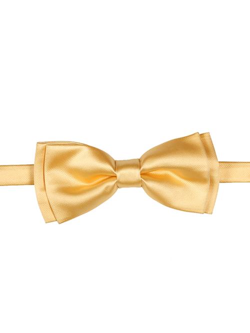 yellow micro fiber bow tie - 15160587 - Very Small Image - 1