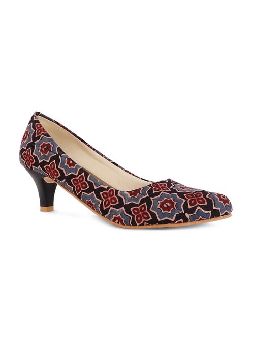 black fabric slip on pumps - 15163648 - Very Small Image - 1
