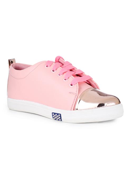 pink patent leather laceup sneakers - 15168387 - Very Small Image - 1