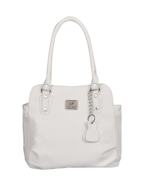 white leatherette (pu) handbag - 15169593 - Very Small Image - 1