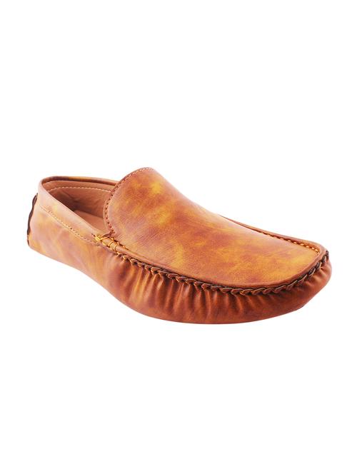 tan leatherette slip on loafer - 15193696 - Very Small Image - 1