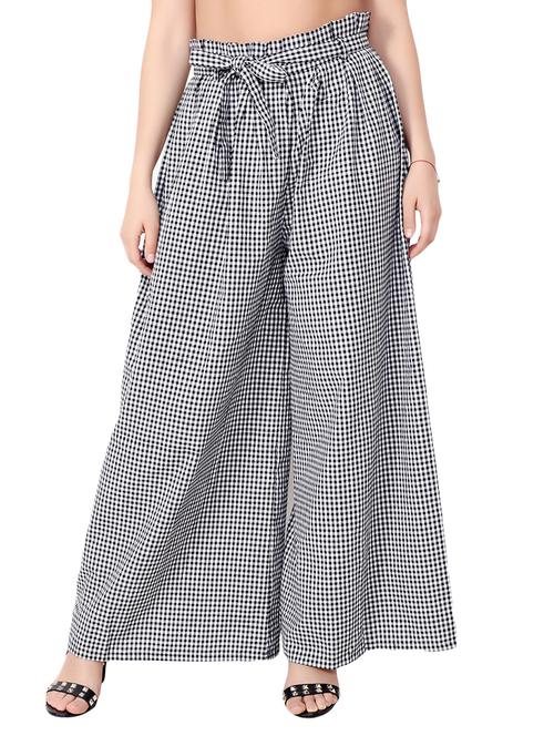 black cotton palazzos - 15203617 - Very Small Image - 1