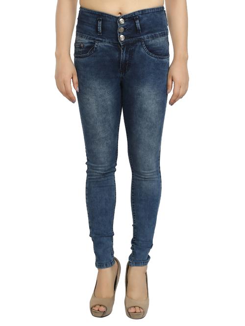 dark blue stone wash denim jeans - 15221483 - Very Small Image - 1