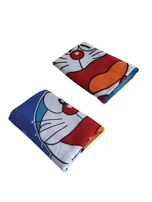 doremon athom trendz bath towel 60x120 cms combo of 2 - 15226954 - Very Small Image - 1