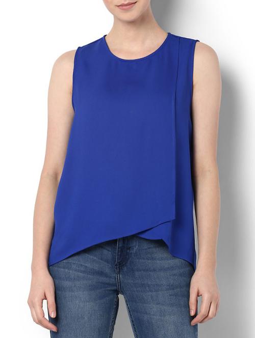 layered front asymmetric hem top - 15241764 - Very Small Image - 1