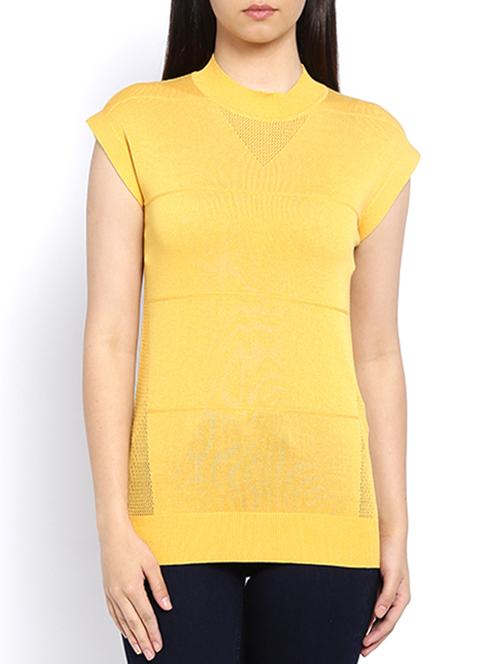 knitted mock collar top - 15241797 - Very Small Image - 1