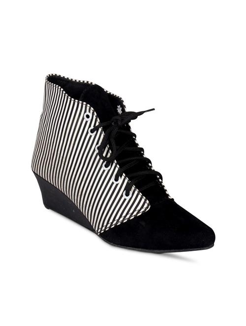 black faux leather ankle boot - 15249579 - Very Small Image - 1