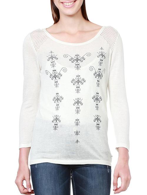 tribal printed round neck tee - 15252868 - Very Small Image - 1