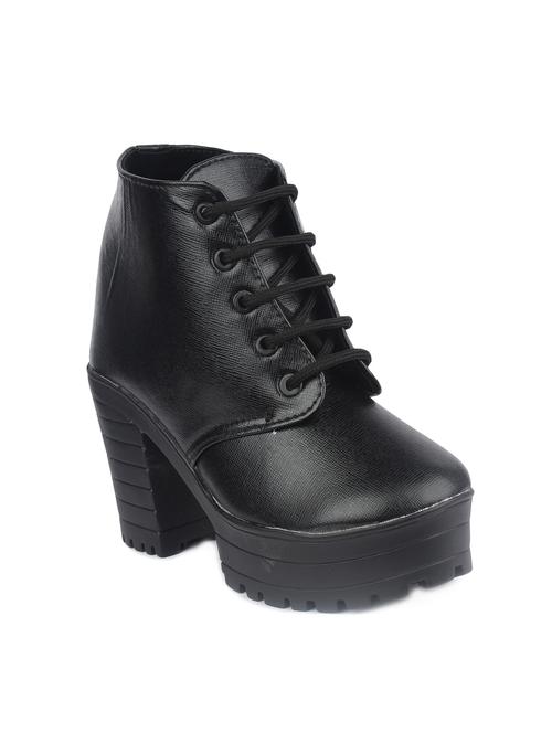 black lace-up ankle boot - 15279778 - Very Small Image - 1