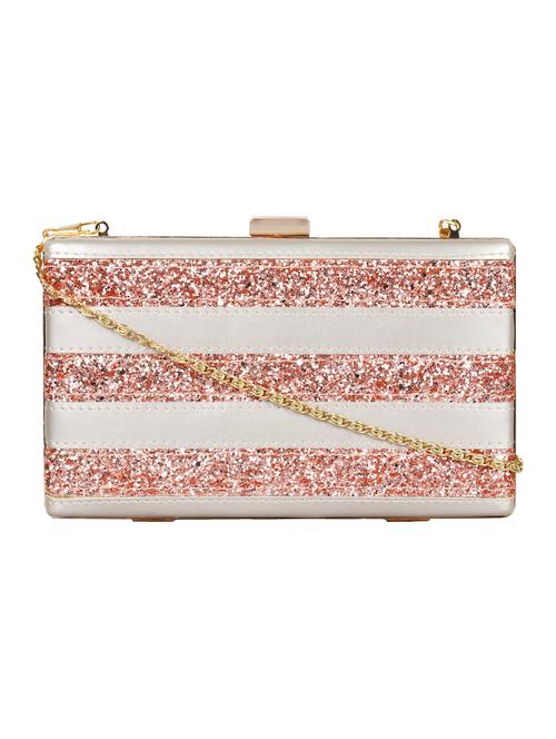 gold leatherette (pu) sling bag - 15283975 - Very Small Image - 1