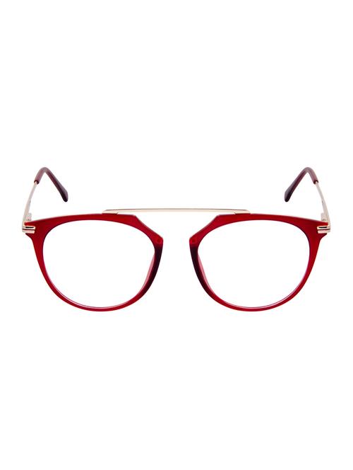 david blake matte red round full rim eyeframe - 15286849 - Very Small Image - 1