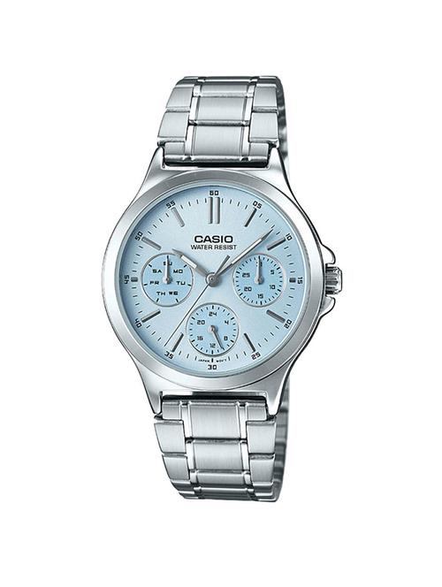 casio blue dial analog watch for women - a1147 - 15305344 - Very Small Image - 1