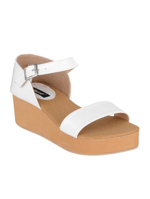 white rubber ankle strap sandals - 15308175 - Very Small Image - 1