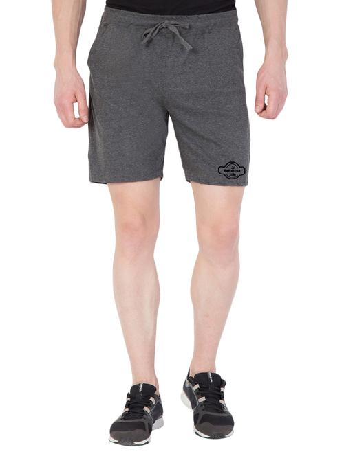 grey solid shorts - 15340610 - Very Small Image - 1