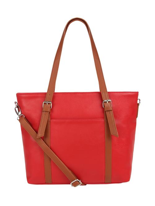 red leatherette (pu) handbag - 15359517 - Very Small Image - 1