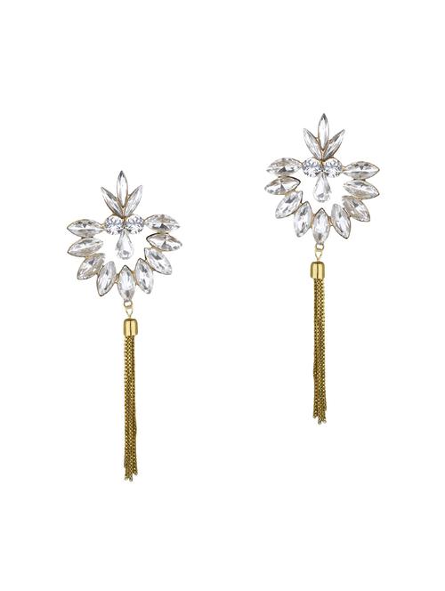 gold metal drop earring - 15363257 - Very Small Image - 1