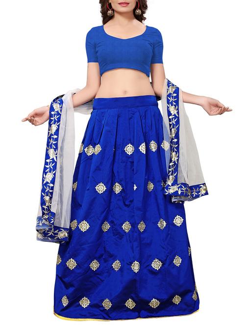 embroidered flared lehenga - 15371472 - Very Small Image - 1