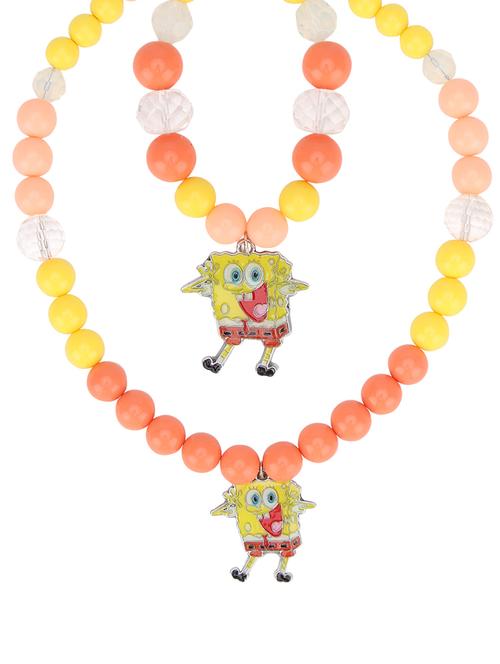multicoloured plastic necklace set jewellery - 15392692 - Very Small Image - 1