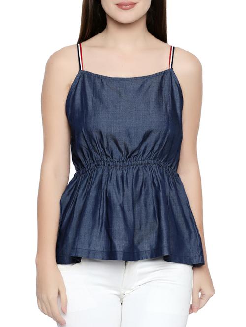elastic waist cami top - 15393973 - Very Small Image - 1