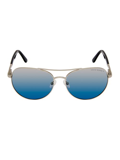 david blake blue aviator gradient, polarized, uv protected sunglass - 15396060 - Very Small Image - 1