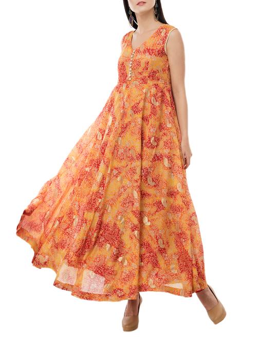 flared printed kurta - 15410258 - Very Small Image - 1