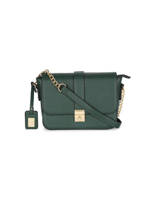 green leatherette (pu) sling bag - 15416112 - Very Small Image - 1