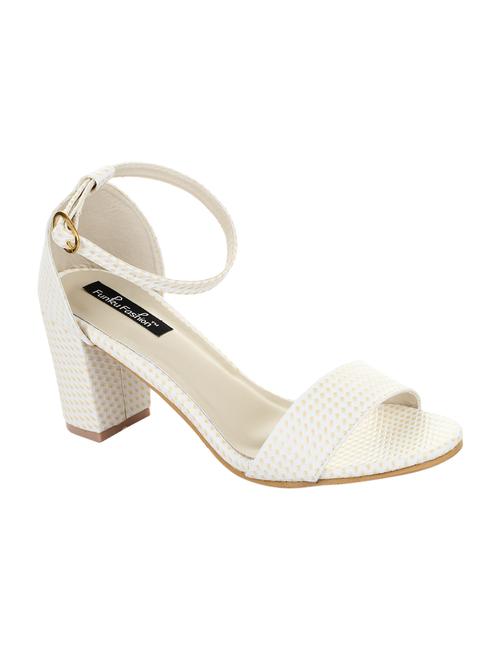 white ankle strap sandals - 15416120 - Very Small Image - 1