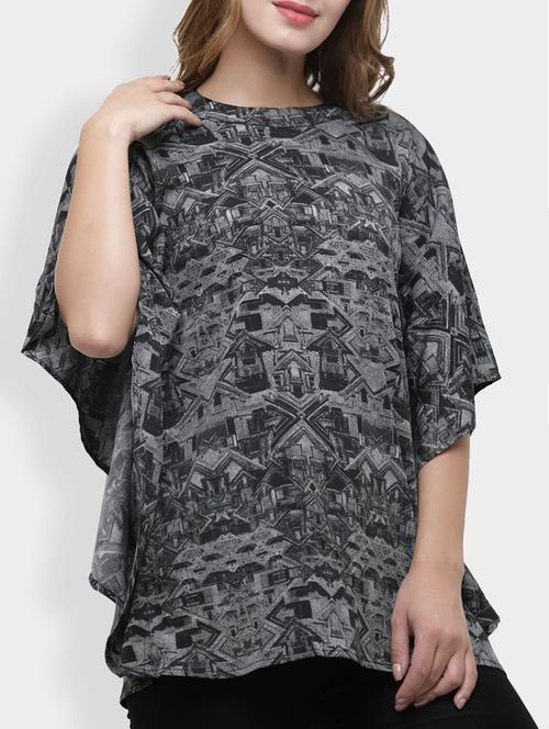 kimono sleeve printed tunic - 15425765 - Very Small Image - 1
