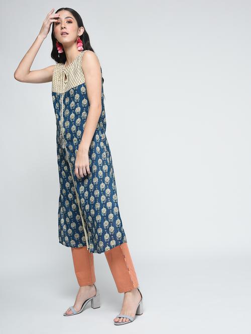 straight printed kurta - 15429864 - Very Small Image - 1