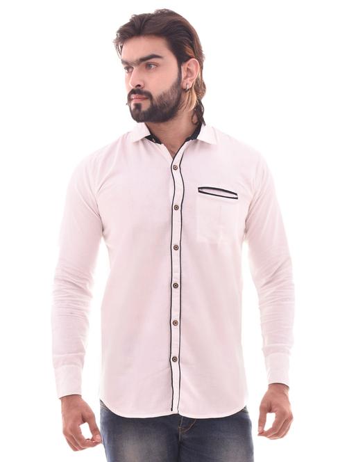 pink solid casual shirt - 15439254 - Very Small Image - 1