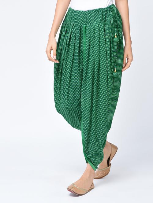 printed dhoti salwar - 15456314 - Very Small Image - 1
