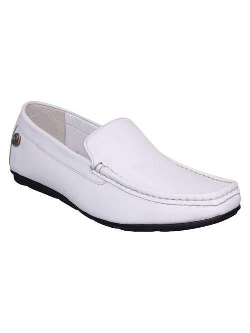 white leather slip on loafers - 15492647 - Very Small Image - 1
