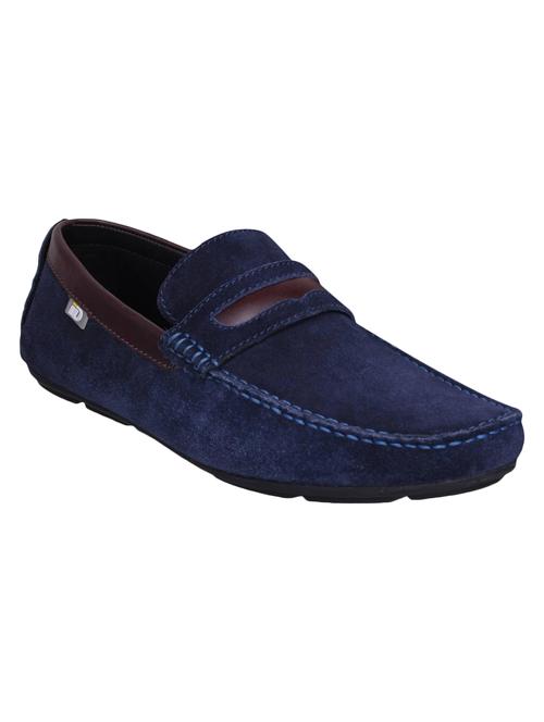 blue suede slip on loafers - 15492648 - Very Small Image - 1
