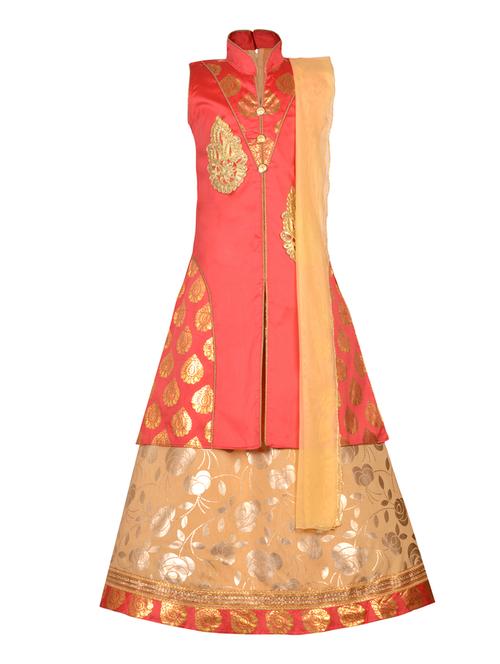 red cotton lehenga choli - 15528958 - Very Small Image - 1