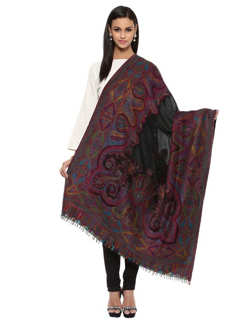 printed wool others shawl - 15575236 - Very Small Image - 1