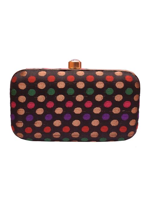 multi colored cotton polyester blend box clutch - 15582672 - Very Small Image - 1