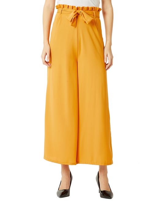 paperbag waist flared palazzo - 15605676 - Very Small Image - 1
