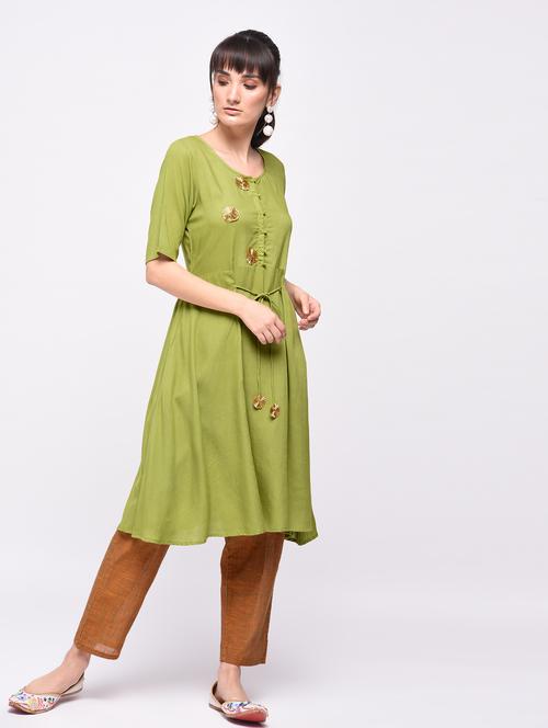 gotta work solid kurta - 15607029 - Very Small Image - 1