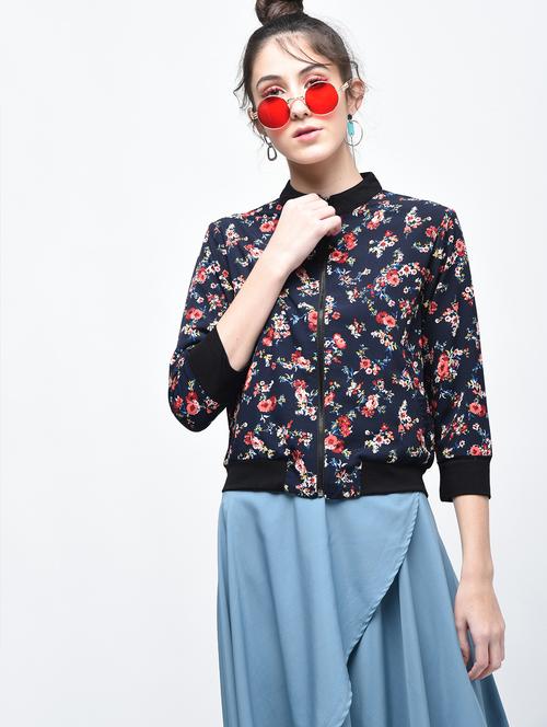zip-up floral jacket - 15630855 - Very Small Image - 1