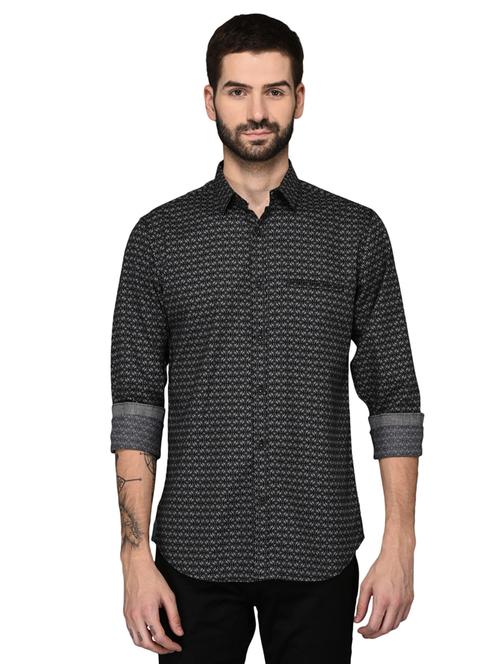 black cotton casual shirt - 15631497 - Very Small Image - 1