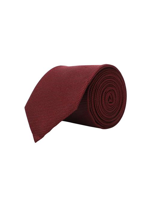 maroon microfibre tie - 15652742 - Very Small Image - 1