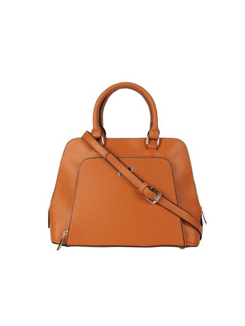 brown leatherette (pu) sling bag - 15652780 - Very Small Image - 1