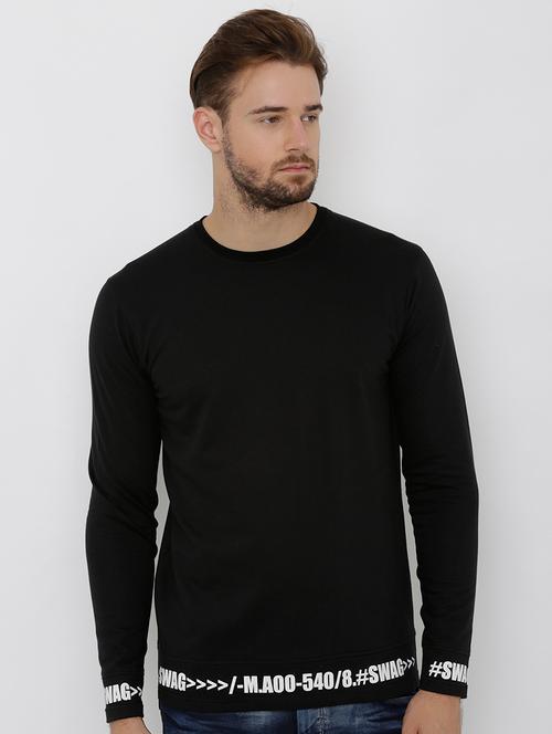 black cotton sweatshirt - 15658693 - Very Small Image - 1