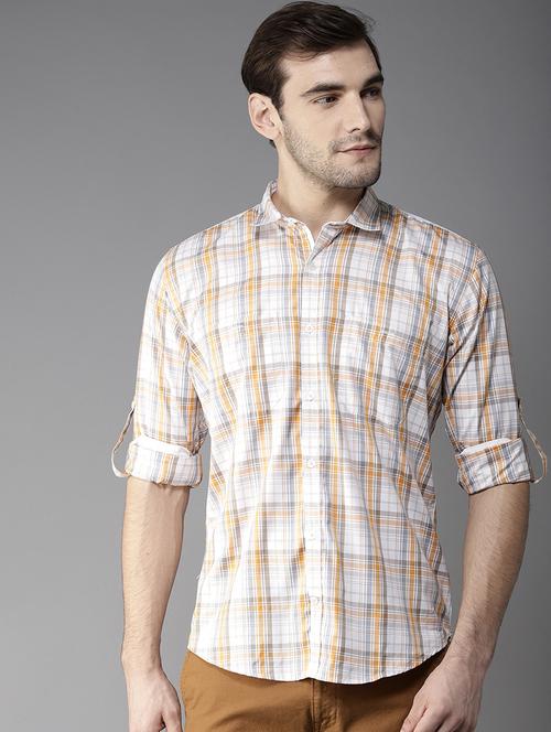 white cotton casual shirt - 15696918 - Very Small Image - 1