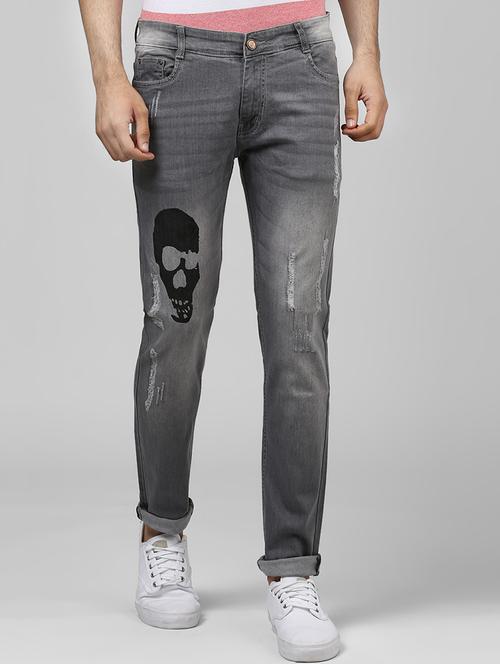 mens slim fit distressed jeans - 15701659 - Very Small Image - 1
