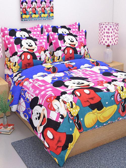 3d polyester double bedsheet with 2 pillow covers - 15726617 - Very Small Image - 1