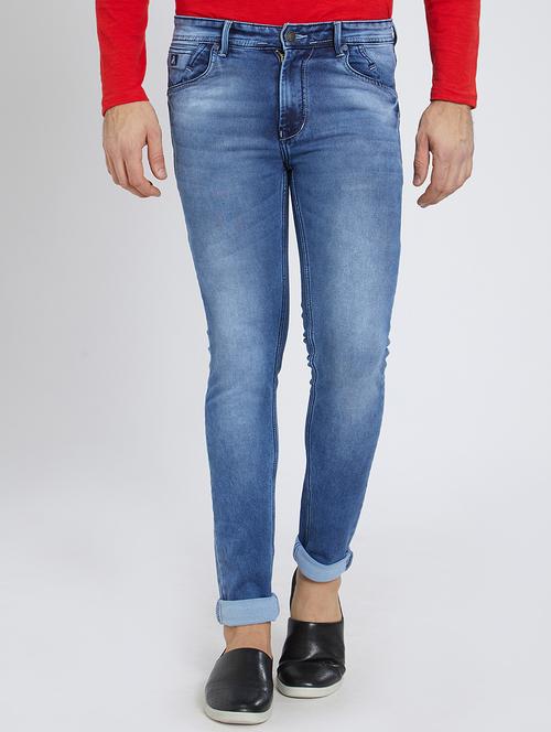 blue denim light washed jeans - 15729565 - Very Small Image - 1