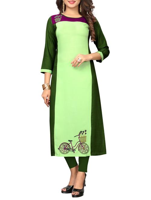 embroidered straight kurta - 15739969 - Very Small Image - 1
